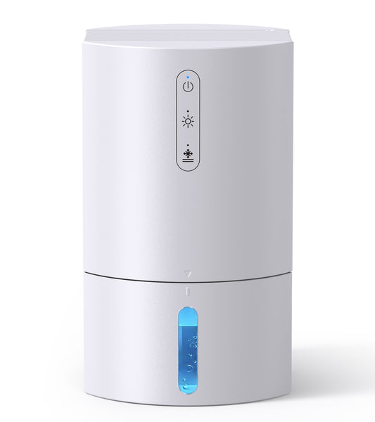 ALROCKET Dehumidifier,35OZ Water Tank with Auto Defrost,320 sq.ft,LED Light,White