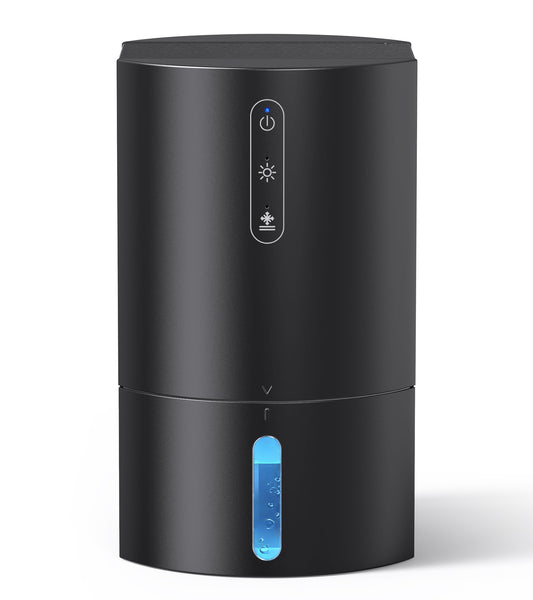 ALROCKET Dehumidifier for Bathroom,35OZ Water Tank with Auto Defrost,320 sq.ft,LED Light,Black