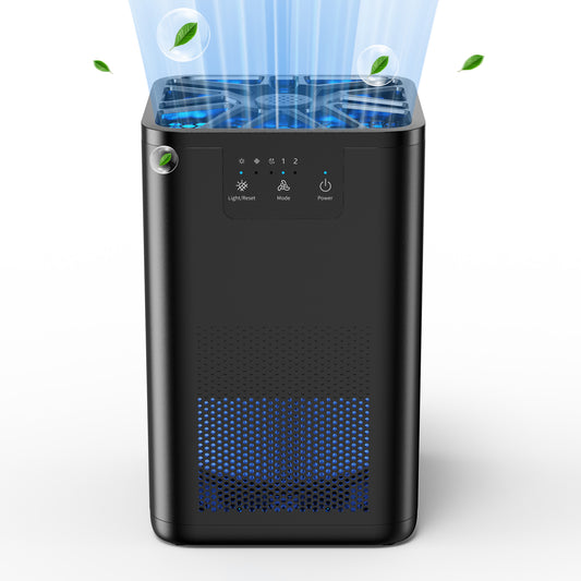 ALROCKET Air Purifier,Hepa Air Purifier Filter for Bedroom,Pet Dander,Odors,Air Cleaner for 300 Sq.ft,Black