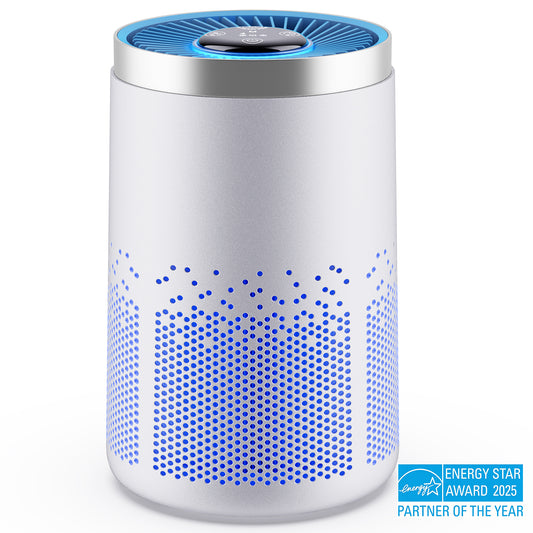 ALROCKET HEPA Air Purifier for Home Bedroom, Covers Up to 770 Sq.Ft, Removes 99.9% Smoke, Pollen, Dust, Pet Dander, Odor, 7W DC Motor Energy-Save, 4-Speed & 20dB Sleep Mode, White