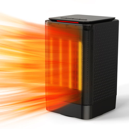 Alrocket Space Heater, 1500W Electric PTC Ceramic Heater Fast Heating with Oscillation & Overheat Tip-over Protection