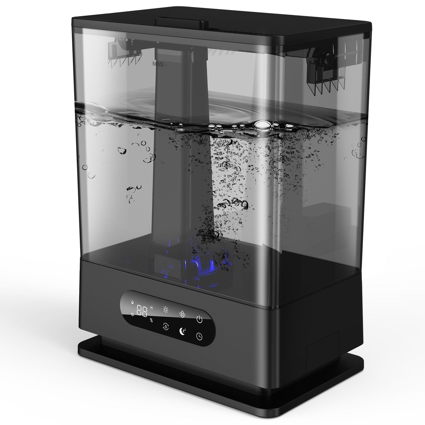 ALROCKET 6.5L Large Humidifiers Top Fill Cool Mist Humidifier for for Bedroom, Home, and Large Room Black