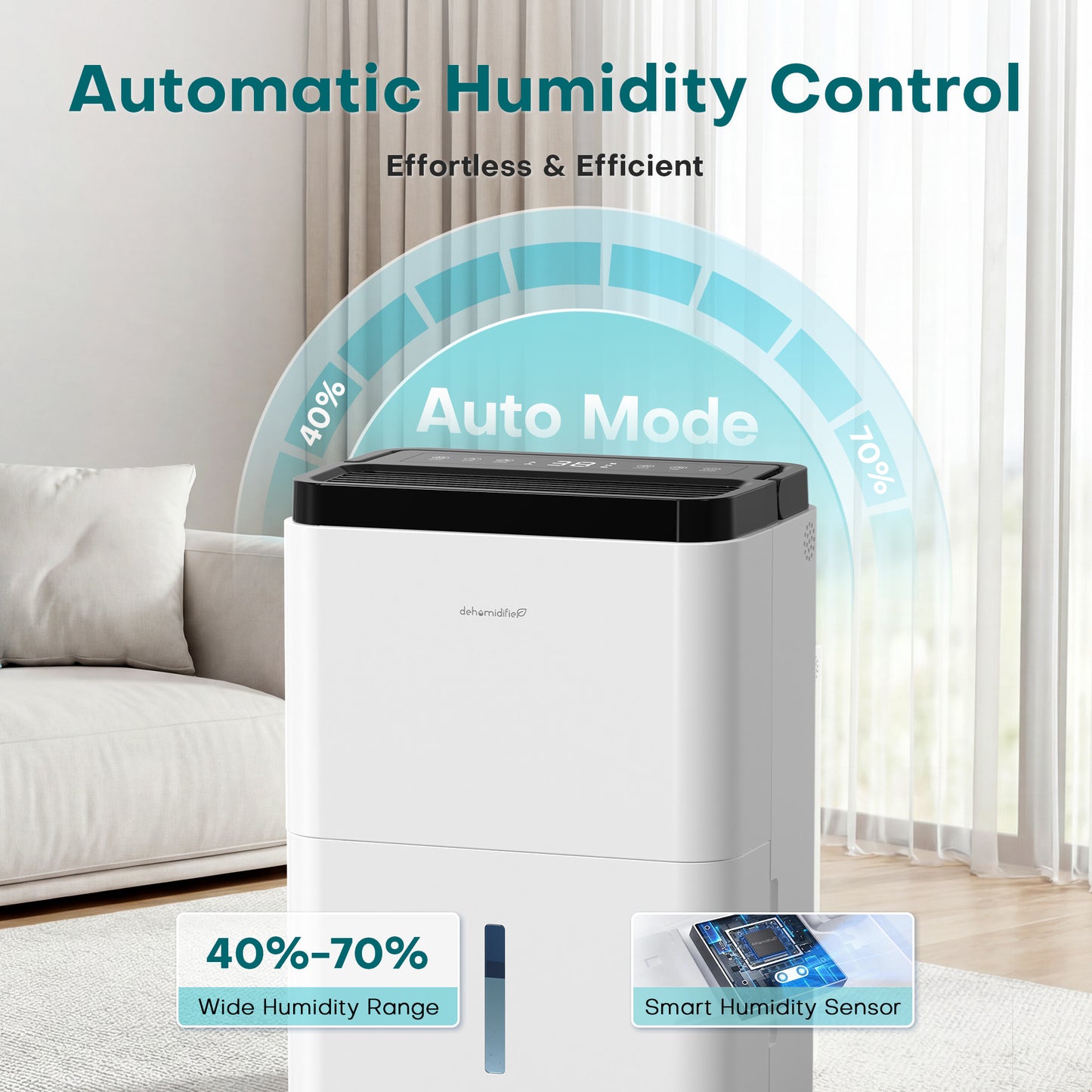 ALROCKET 10 Pint Dehumidifier for Home,Basement with Drain Hose,up to 1500 Sq.Ft,38dB Ultra-Quiet,24H Timer,Smart Humidity Control,2.5L Water Tank