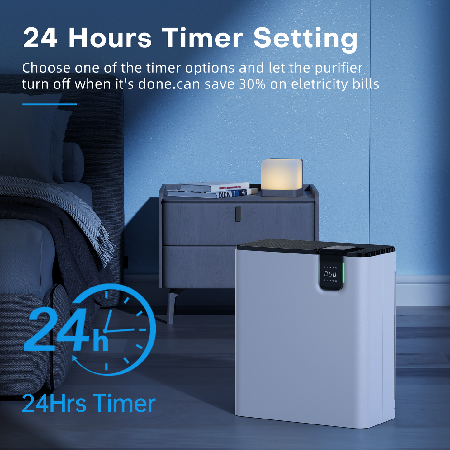 ALROCKET Air Purifier,Smart air cleaner for Home Large Room up to 1590 Sq.Ft, Allergen, Smoke, Pollen, Dust Reducer