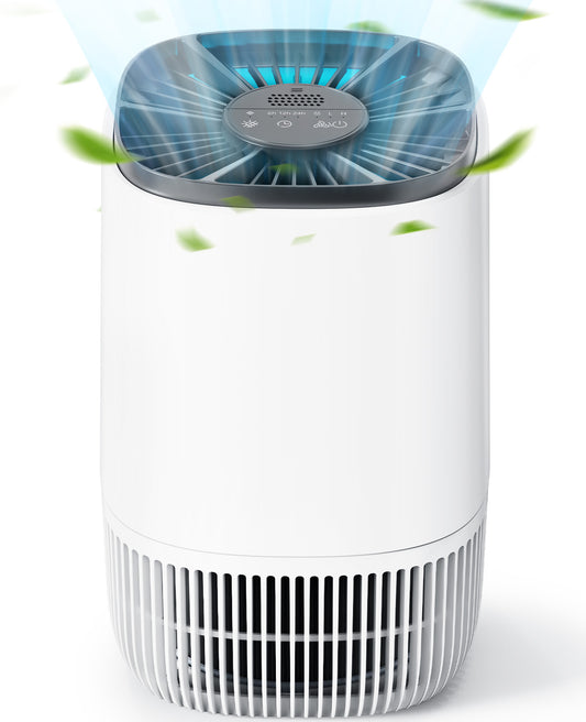 ALROCKET Air Purifiers for Home, HEPA Air Cleaner For Smoke Pollen Pet Dander Hair Portable Air Purifiers For Bedroom Office Living Room