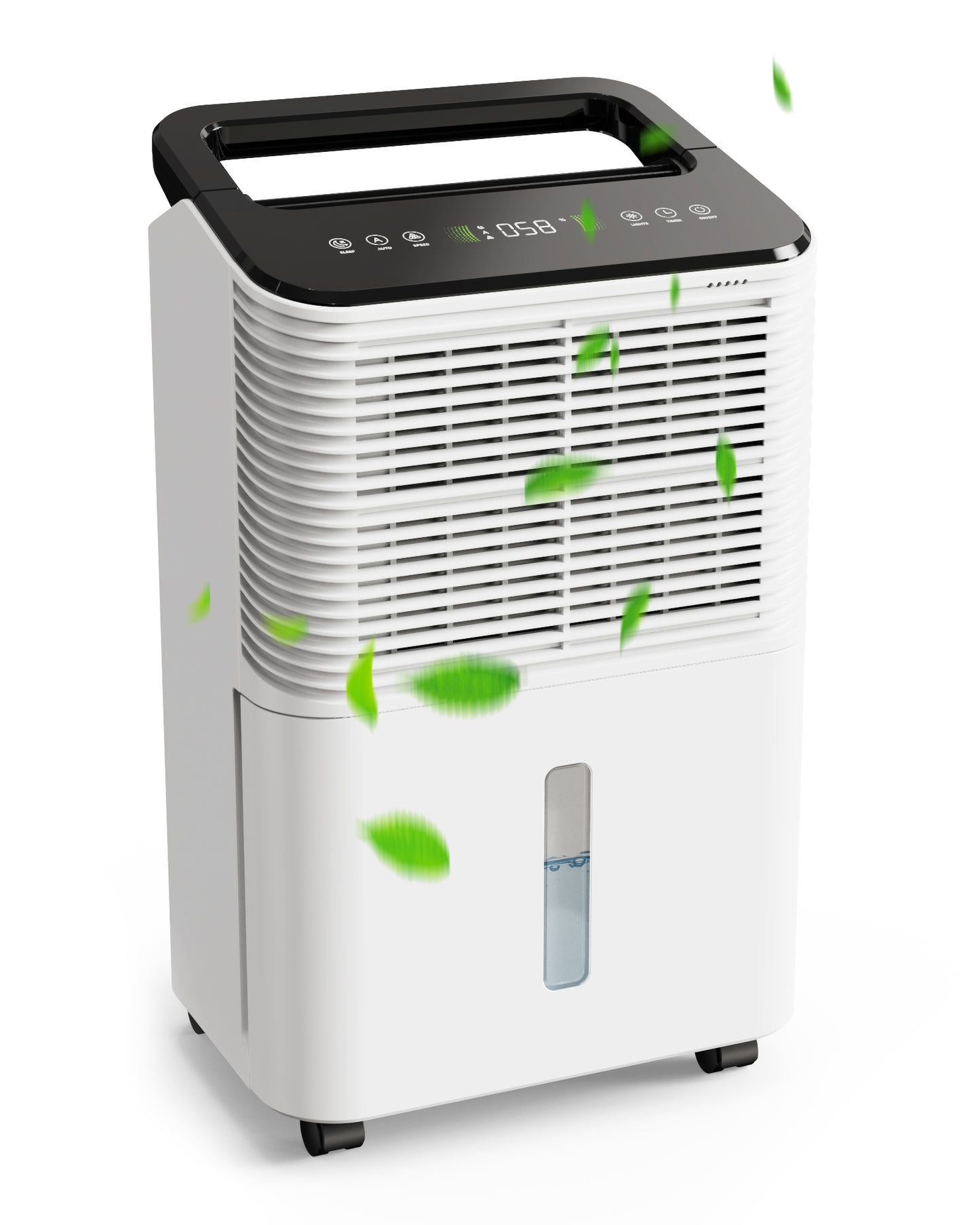 ALROCKET 12 Pints (DOE) Dehumidifier for Home, MAX 50 Pints/Day, 85 OZ Water Tank, Dehumidifiers, For Basements, Bathroom, Large room, up to 2000 Sq.ft, Auto-defrost, Smart Humidity Control, White