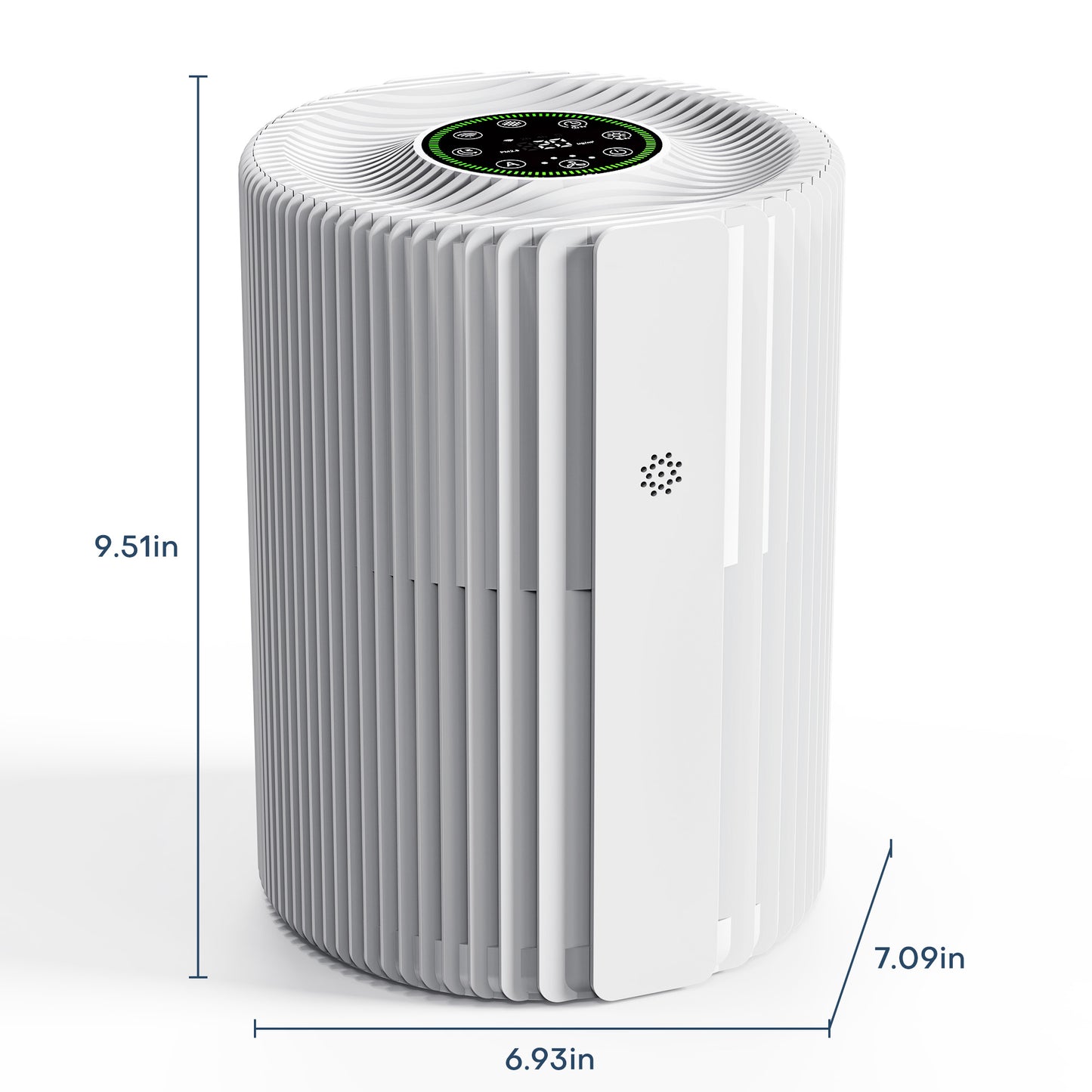 ALROCKET Air Purifier for Home, Smart WIFI, PM2.5 Digital Display, Auto Mode, 3-Layer Filter with 5 Speeds & Timer, Removes Wildfire Smoke, Dander, Dust, Pollen, Covers 600 ft²/2H