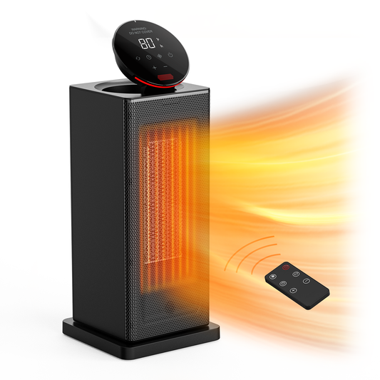 ALROCKET Space Heater,90°Oscillating Electric Tower Heaters with Remote,ECO Modes, Timer, 320 sq.ft