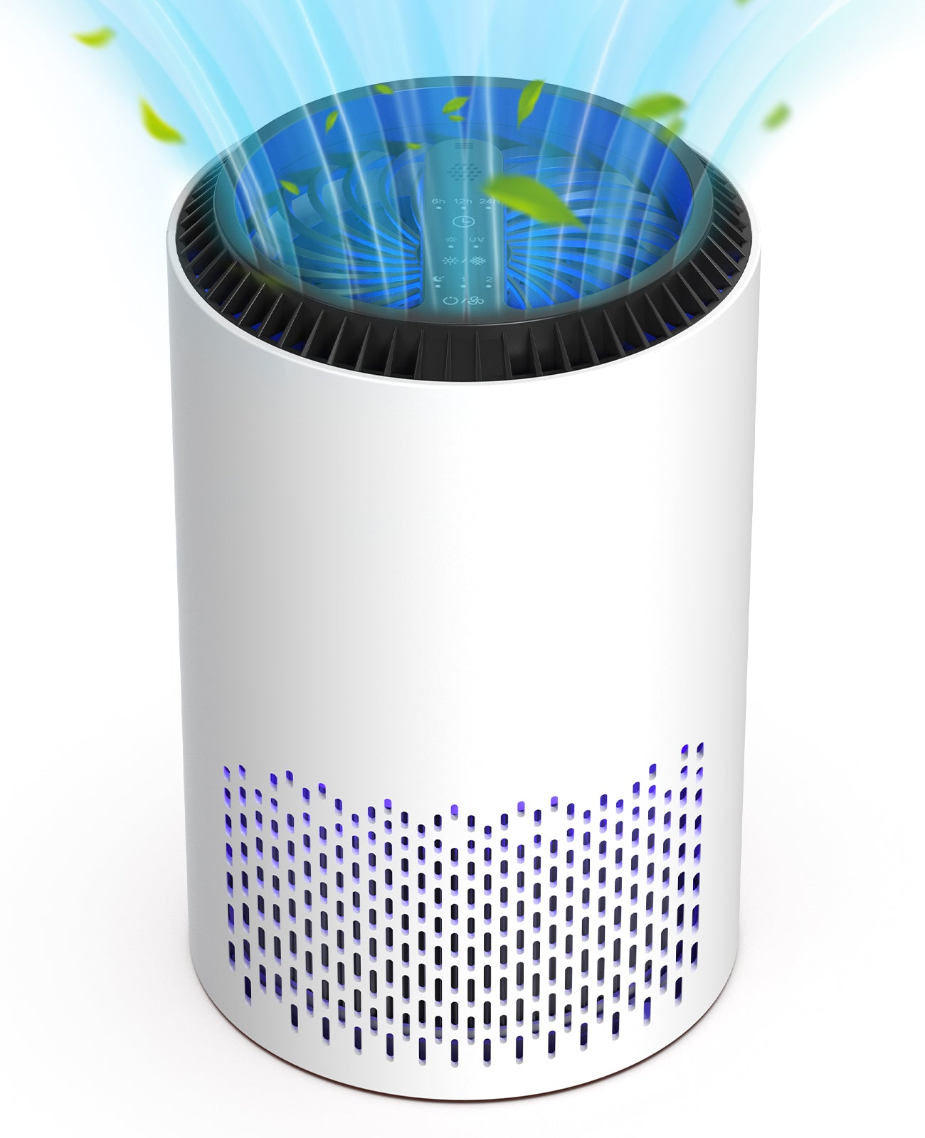 ALROCKET Air Purifier for Home & Bedroom, 3-Layer HEPA Filtration, Quiet Sleep Mode, Essential Oil Aroma Pad, Smoke, Pet Hair, Pollen & Odors, Covers Up to 600 Ft² in 2 Hours