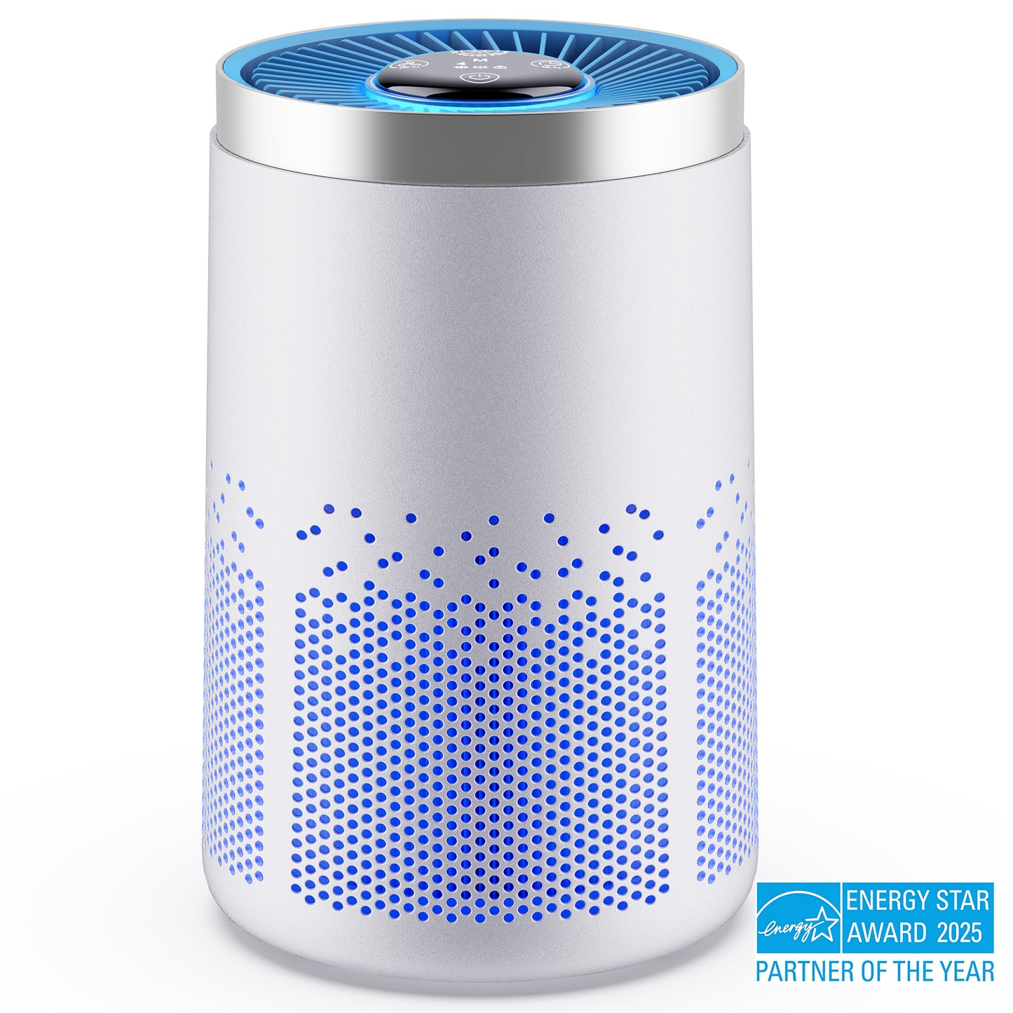 ALROCKET HEPA Air Purifier for Home Bedroom, Covers Up to 770 Sq.Ft, Removes 99.9% Smoke, Pollen, Dust, Pet Dander, Odor, 7W DC Motor Energy-Save, 4-Speed & 20dB Sleep Mode, White