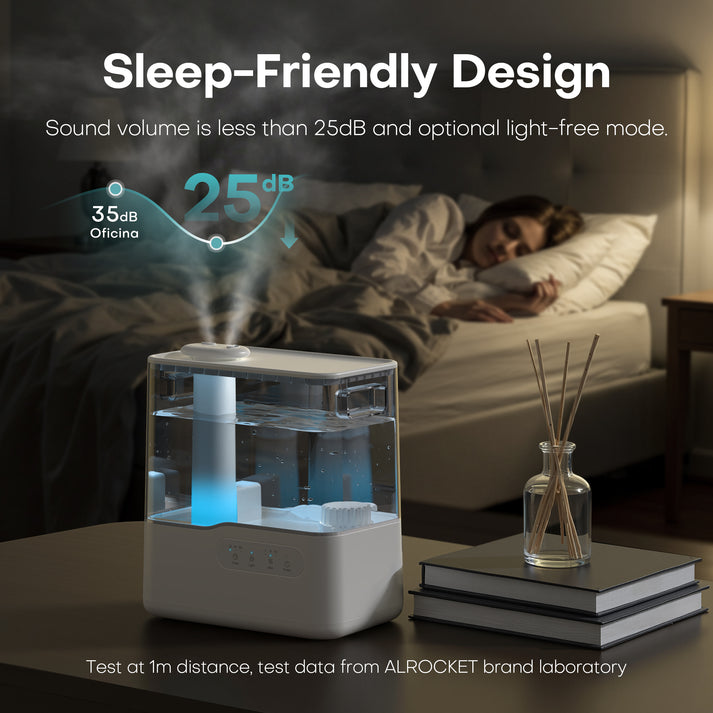 ALROCKET 5L Humidifier for Room,Top Fill Cool Mist Humidifiers for Hom ...
