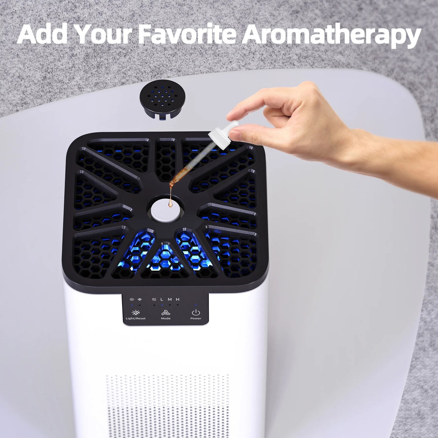 ALROCKET Air Purifier, with HEPA Filter for Home, Remove 99.9% Smoke Dust Allergies for 300 SQ.ft