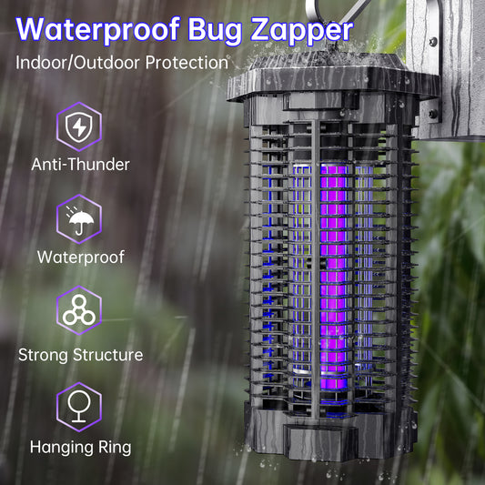 ALROCKET Mosquito Zapper 4000 Volt Electronic Insect Killer , Bug Zapper, Waterproof with Replace Bulb , Black