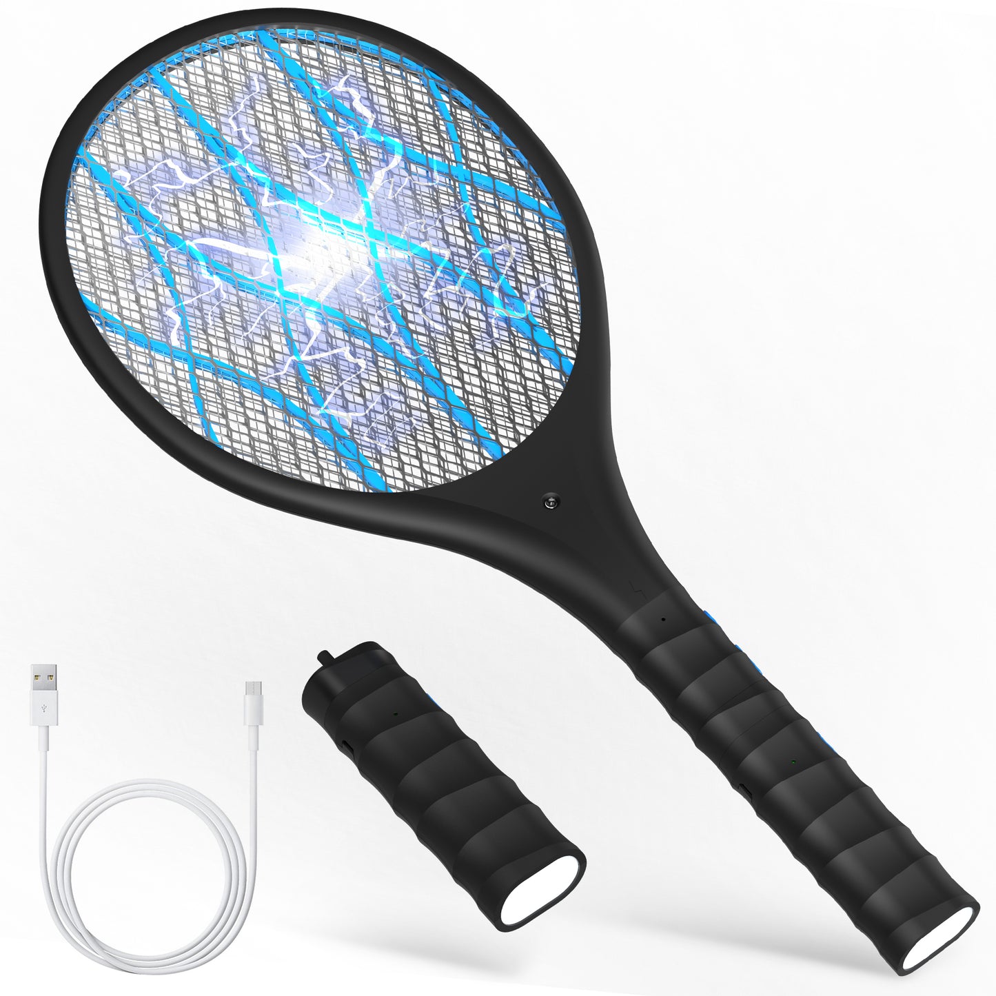ALROCKET Intelabe Bug Zapper, Mosquito Killer USB Rechargeable Electric Fly Swatter for Home, Outdoor