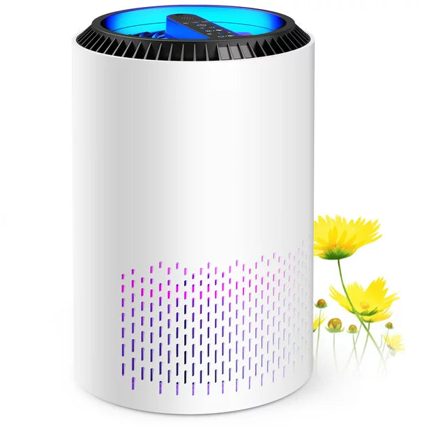 ALROCKET HEPA Air Purifier with Light Extra Large Room (300 Sq. Ft), White