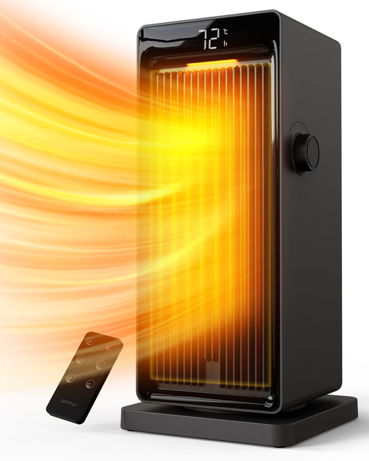 ALROCKET 1500W Tower Heater with Oscillation ECO thermostat for Indoor Bedroom Office Use