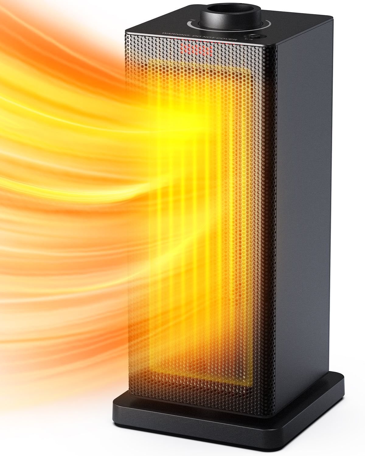Alrocket 1500W Ceramic Space Heater - Features Built-in Timer and Oscillation Black